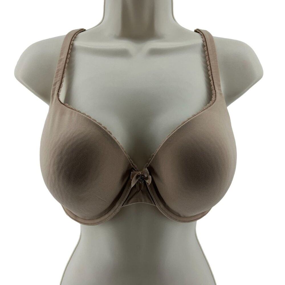 Victoria's Secret Body By Beige Lace Trim Molded Cup Demi 34DD